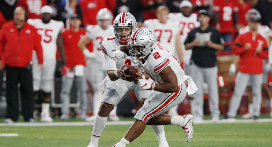 The Buckeyes' 2019 offense appears to be designed around the talents of their #1 and #2 threats.