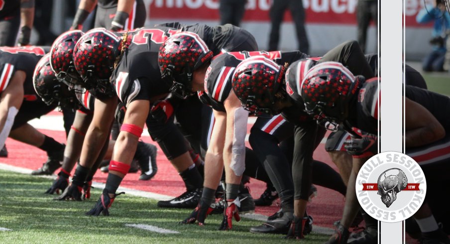 The Defensive line is ready in today's Skull Session.