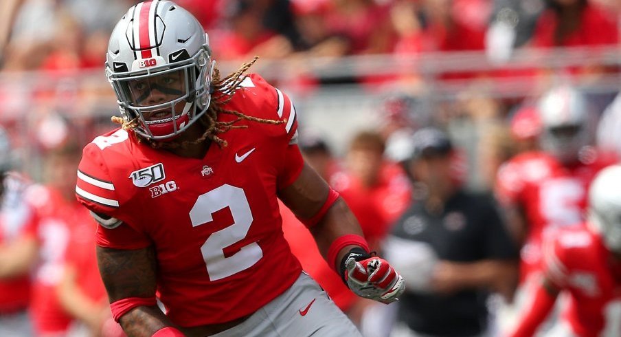 Chase Young has 8.5 sacks through Ohio State's first six games. 