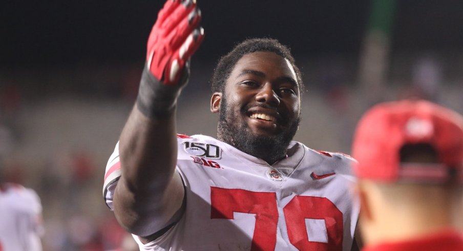 Ohio State offensive lineman Nicholas Petit-Frere