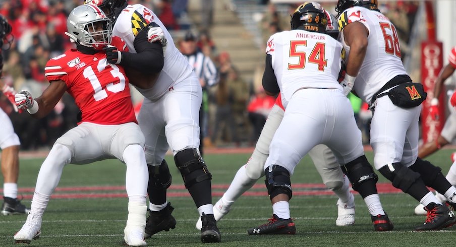 Rashod Berry on defense against Maryland.