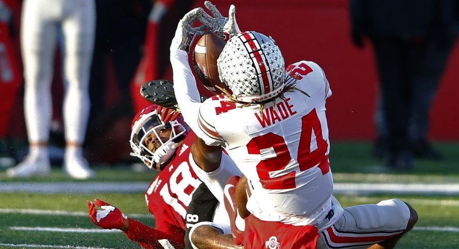 Shaun Wade earned his first interception of the year in spectacular fashion against Rutgers. 