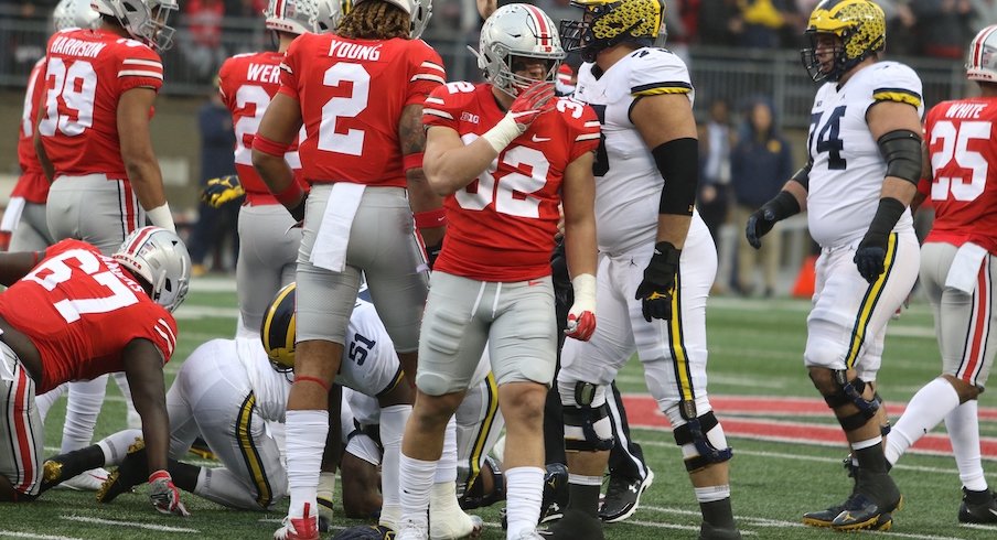 Tuf Borland in Ohio State's 2018 game against Michigan.