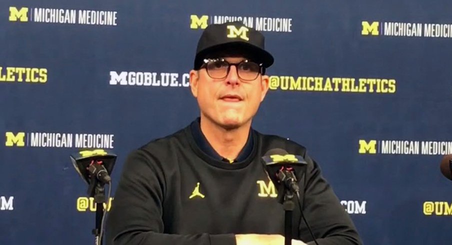 Michigan football head coach Jim Harbaugh