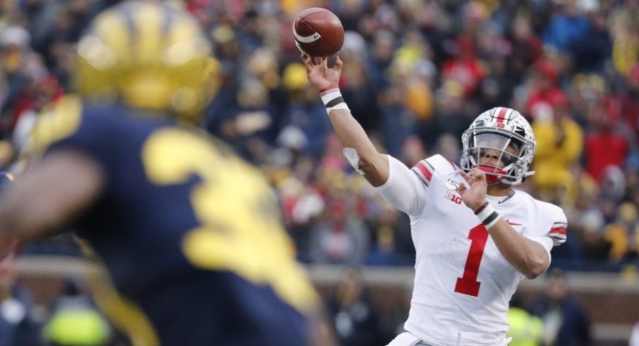 Justin Fields wrecked Michigan with 327 total yards and four touchdowns in his first taste of The Game. 