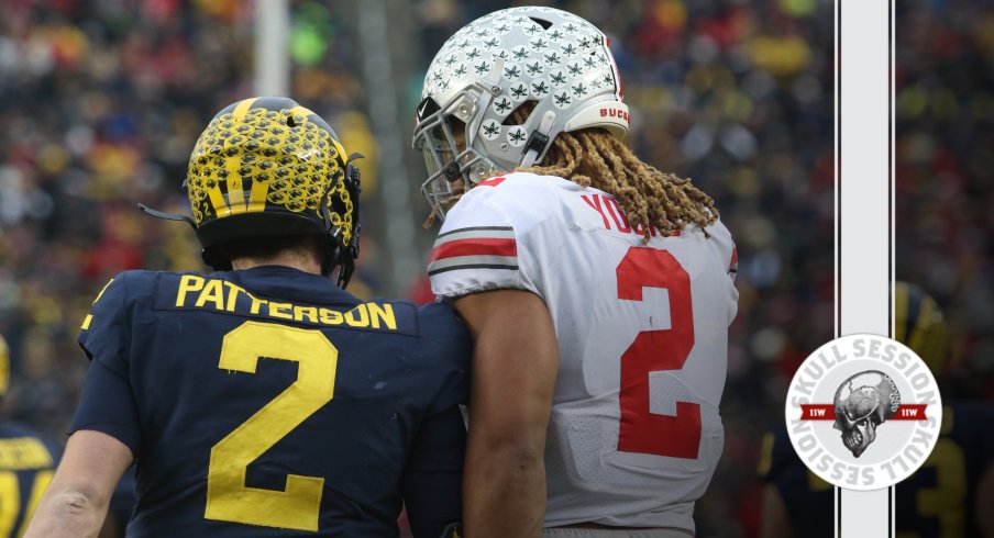 Chase Young and Shea Patterson exchange pleasantries in today's Skull Session.