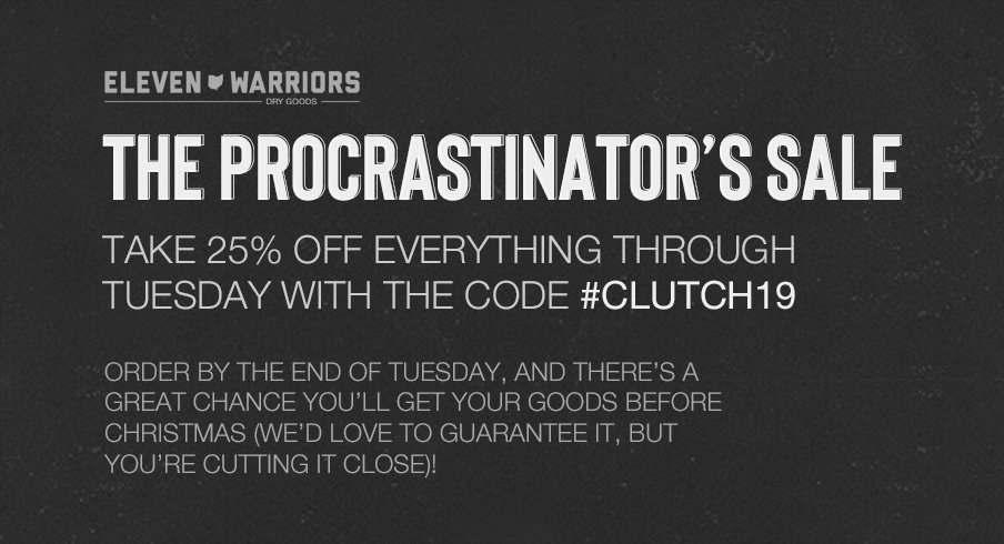 The Procrastinator's Sale at Eleven Warriors Dry Goods