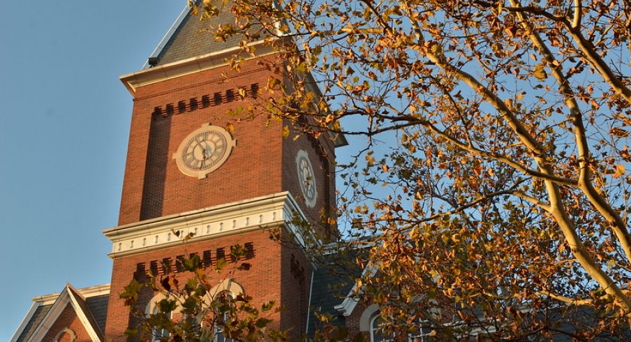 University Hall during Fall