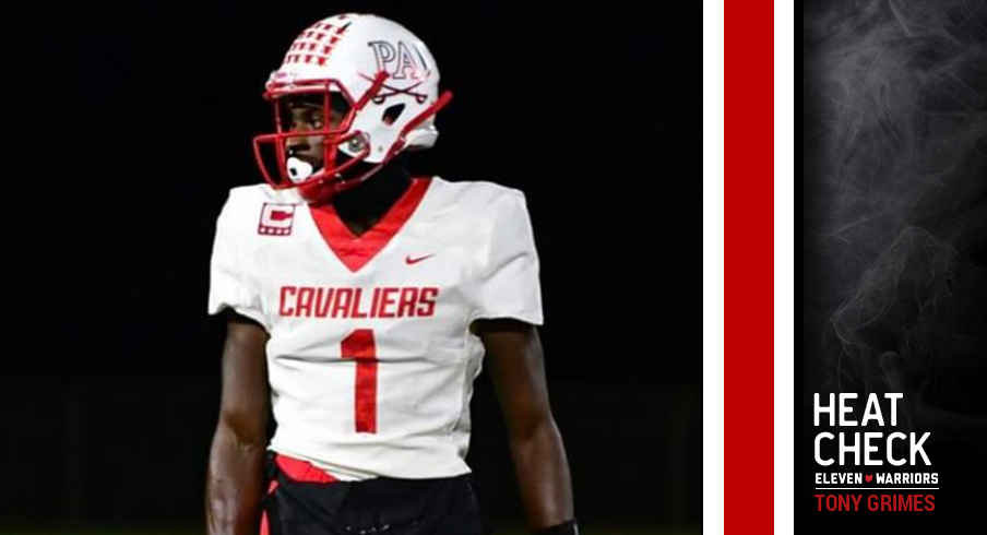 Five-star cornerback Tony Grimes is No. 1 on the board for 2021.