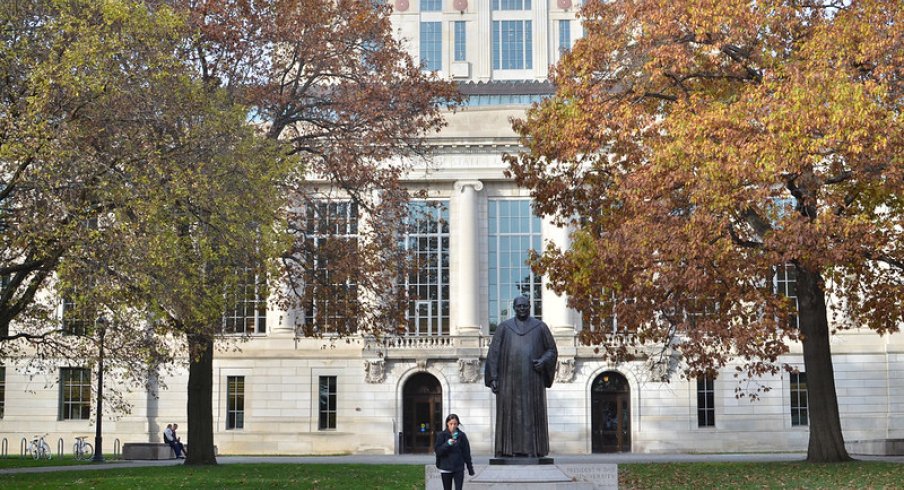 West wing of Thompson Library