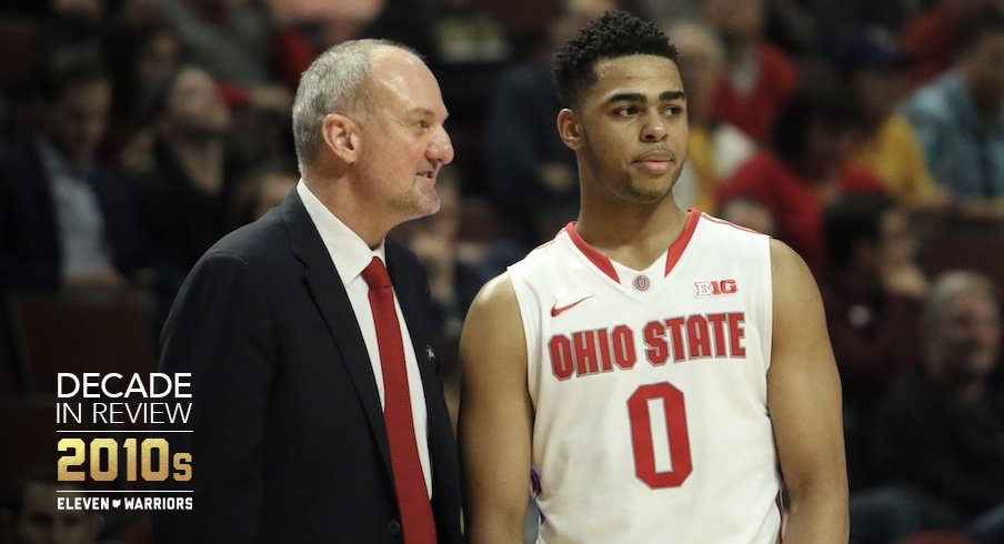 Thad Matta and D'Angelo Russell