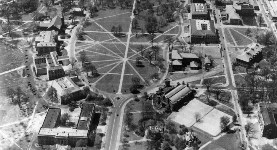 Aerial view of the Oval, 1930.