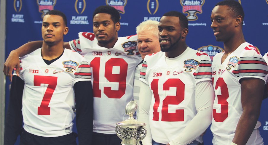 Kerry Coombs, Damon Webb, Gareon Conley, Doran Grant and Eli Apple