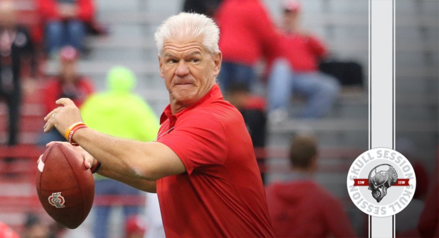 Kerry Coombs could also be the quarterbacks coach in today's skull session.