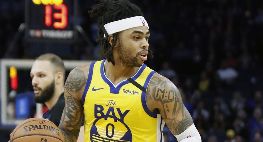 d'angelo russell warriors trade