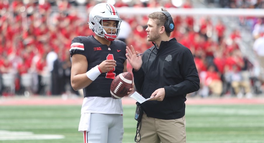 Justin Fields and Corey Dennis