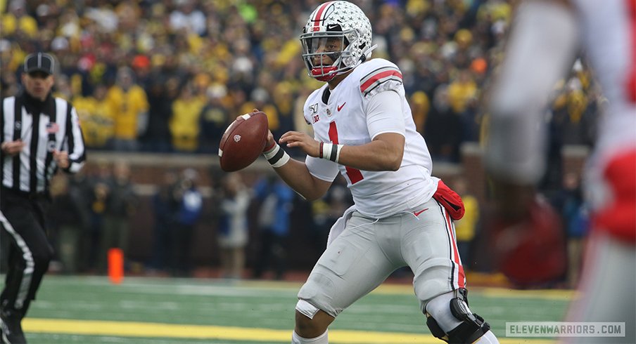 Ohio State quarterback Justin Fields