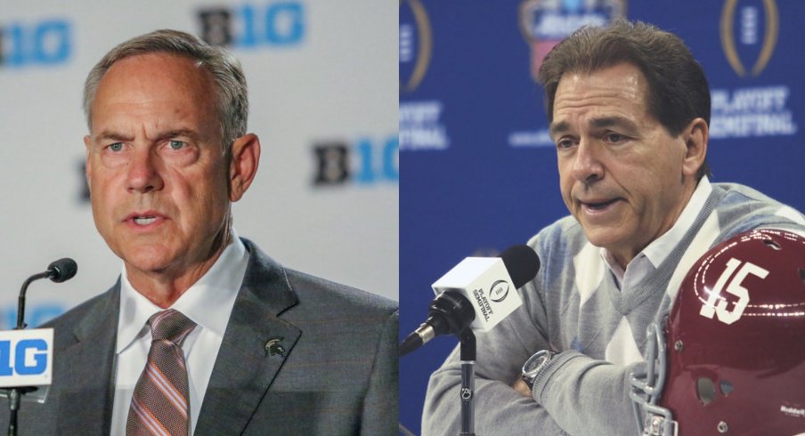 Mark Dantonio learned a great deal from Nick Saban before taking over the Ohio State defense under Jim Tressel in 2001.