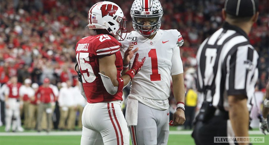 Ohio State quarterback Justin Fields