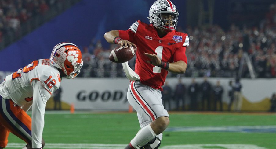 Ohio State quarterback Justin Fields