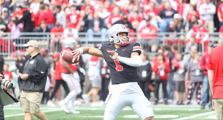 Ohio State quarterback Justin Fields