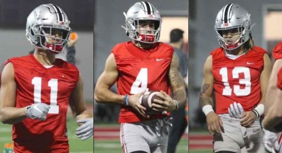 Jaxon Smith-Njigba, Julian Fleming and Gee Scott Jr. could all contribute to Ohio State's passing attack as true freshmen. 