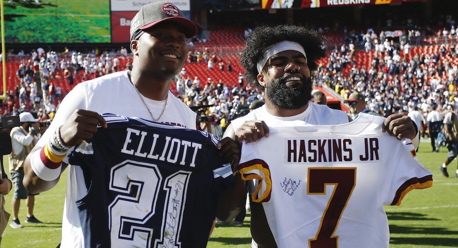 Ezekiel Elliott and Dwayne Haskins