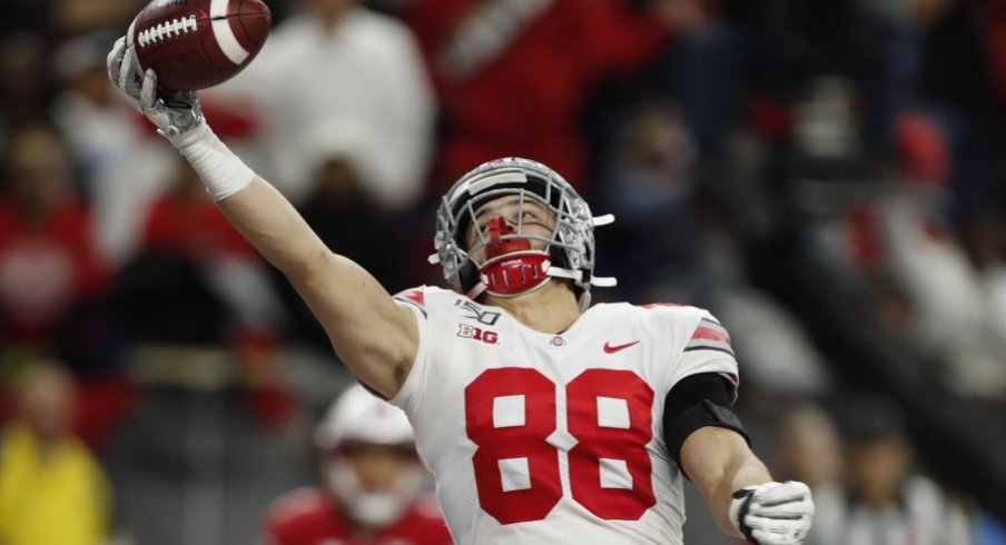 Jeremy Ruckert's athletic snag triggered Ohio State's comeback against Wisconsin in the 2019 Big Ten championship game. 