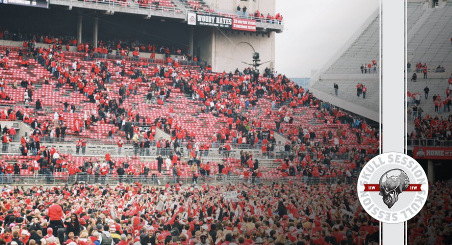 The fans are in the stands in today's skull session.