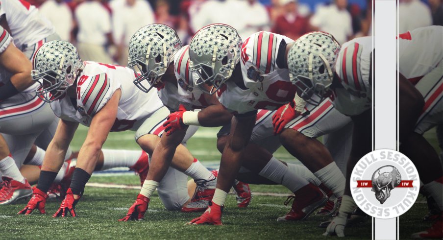 The Buckeyes are ready to go in today's skull session.