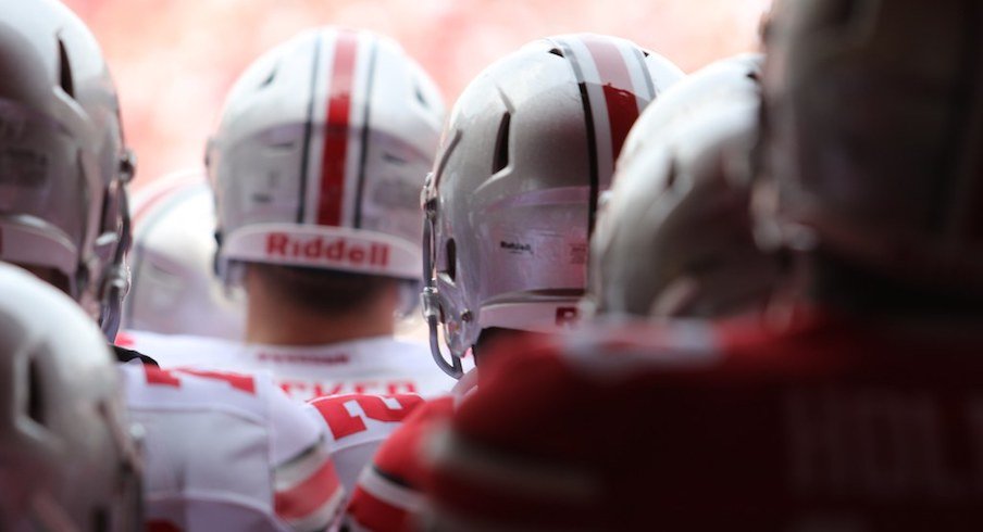 Players in the tunnel.