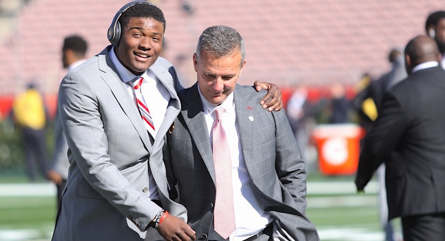 Dwayne Haskins and Urban Meyer