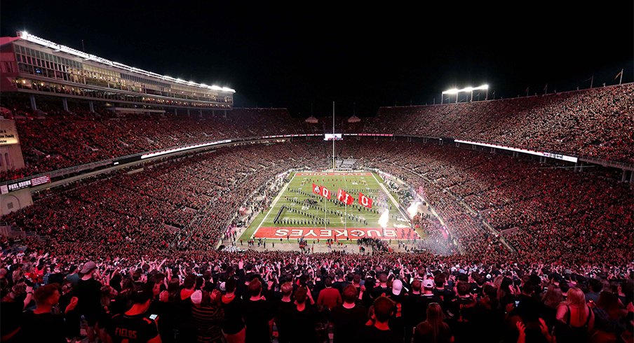 Ohio Stadium under the lights