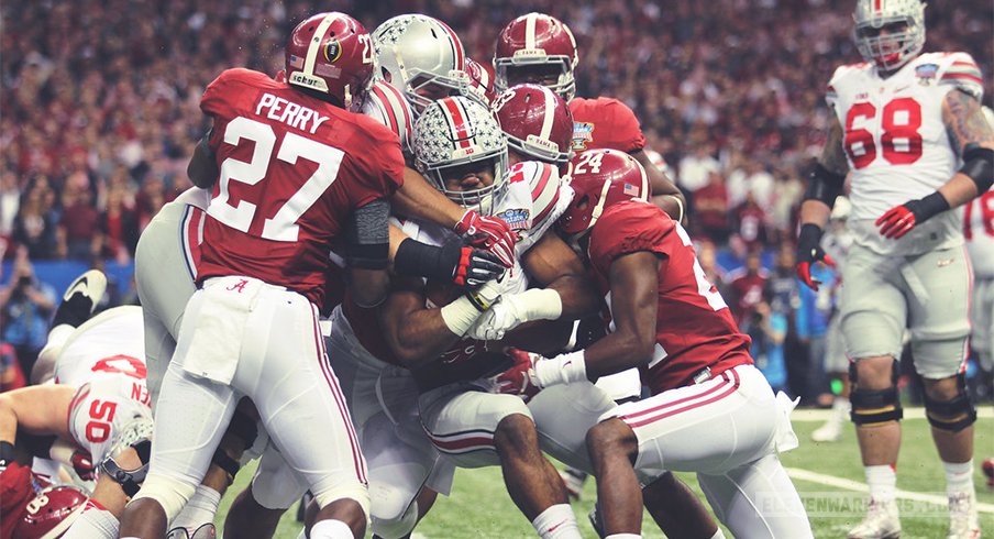 Ezekiel Elliott and the Alabama defense