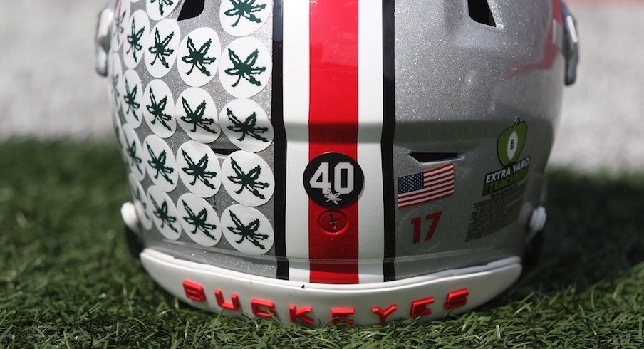 Ohio State helmet.