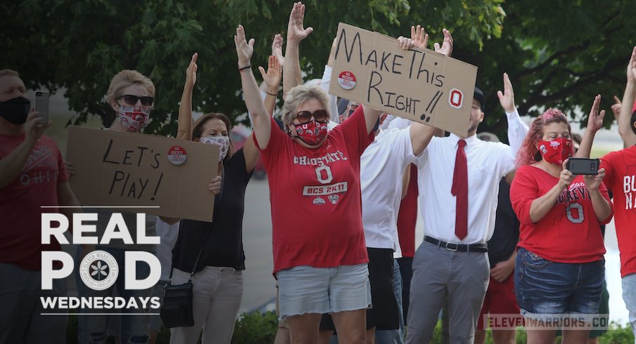 Ohio State fans at Saturday's rally