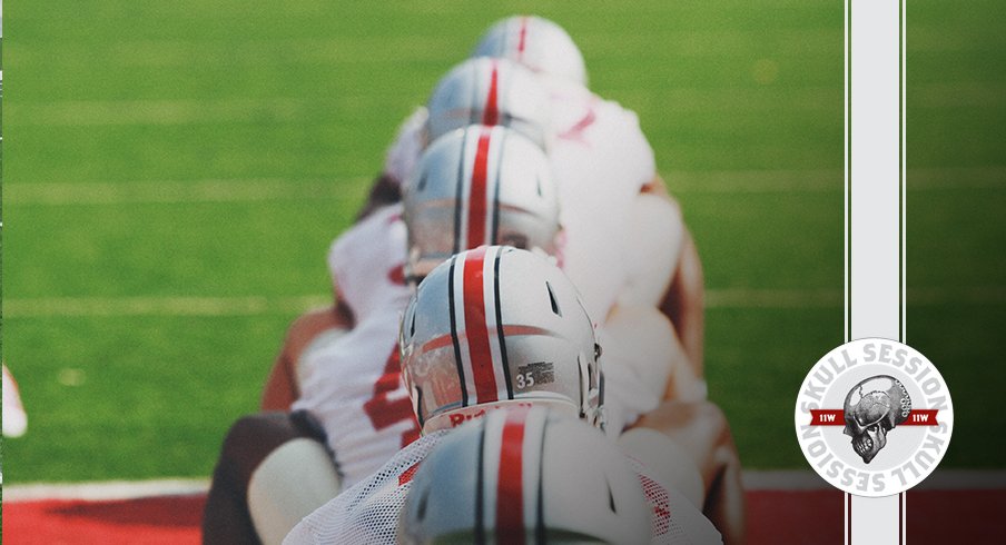 We're wearing helmets in today's skull session.