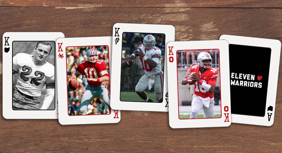 Les Horvath, Rex Kern, Troy Smith and J.T. Barrett