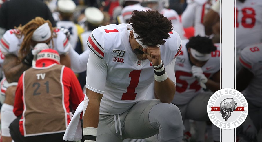 Justin Fields is getting his mind right in today's skull session.