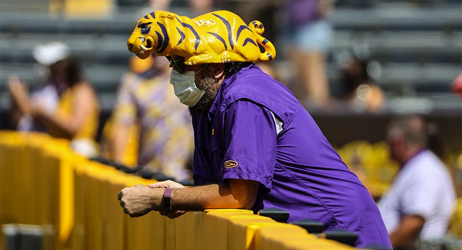 LSU fans didn't have much to be excited about yesterday.
