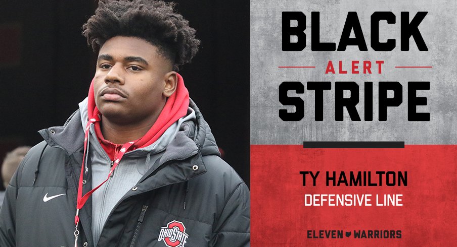 Ty Hamilton is the latest Buckeye to lose his black stripe.