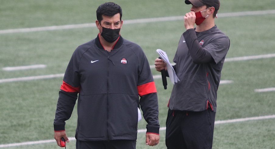 Ryan Day at practice