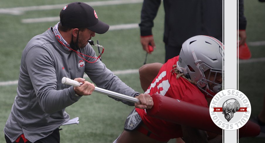 Brian Hartline has the stick out in today's skull sesion.