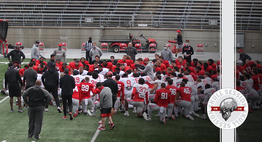 The Buckeyes are meeting in today's skull session.