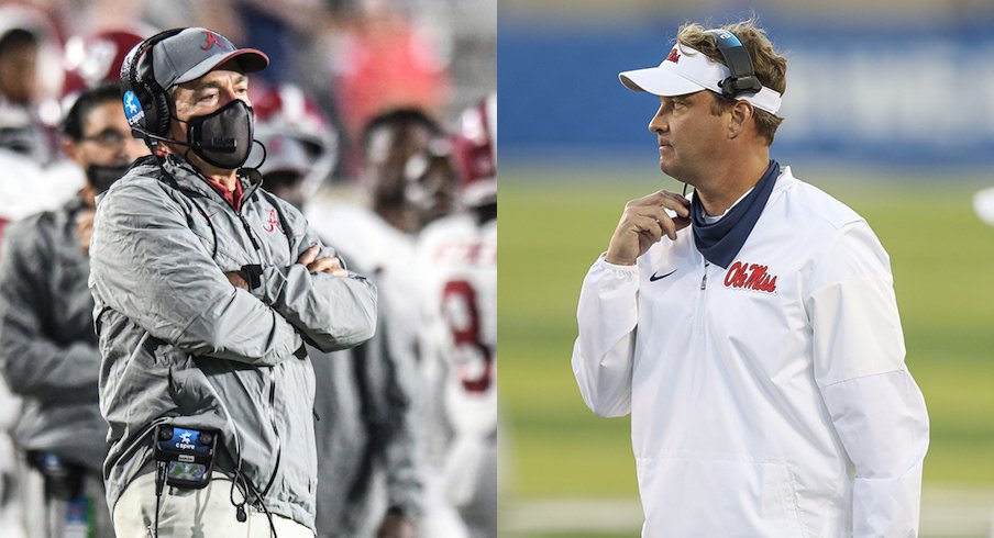 Nick Saban and Lane Kiffin