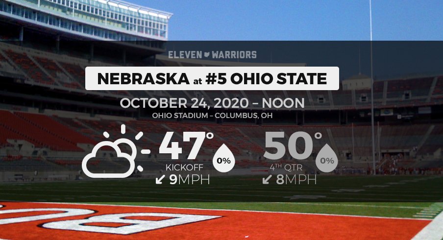 Expect perfect fall weather for Nebraska at No. 5 Ohio State