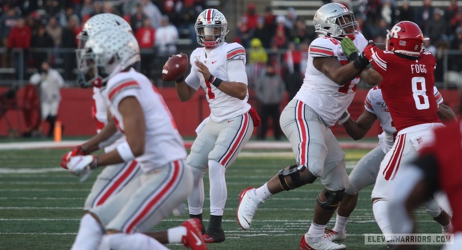 Justin Fields vs. Rutgers in 2019