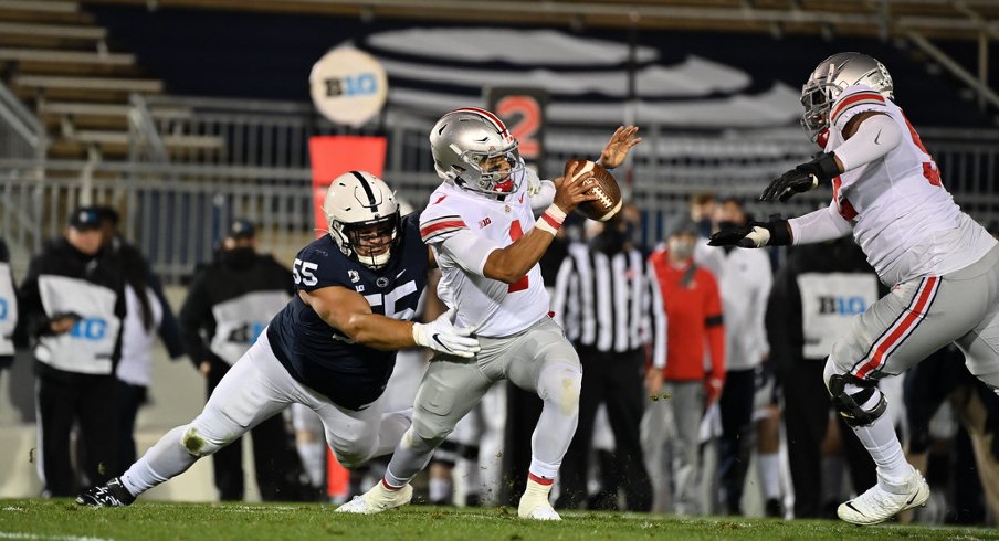 Ohio State quarterback Justin Fields