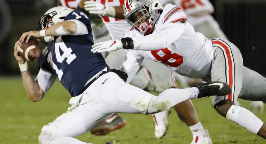 Penn State's Sean Clifford had a long night against the Buckeyes