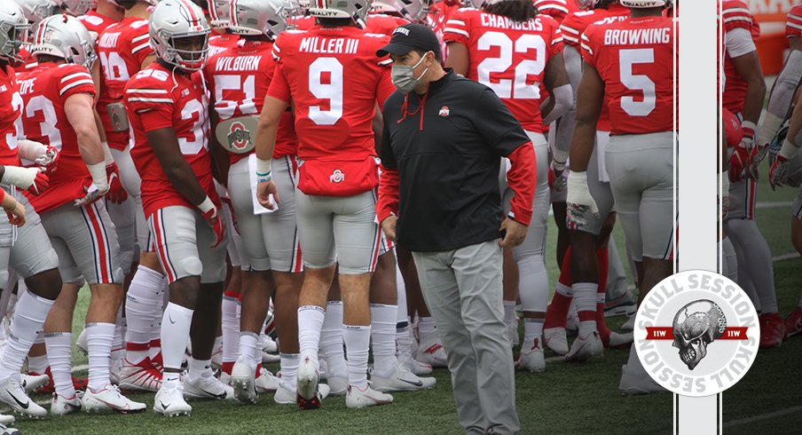 Ryan Day is hanging with the team in today's skull session.